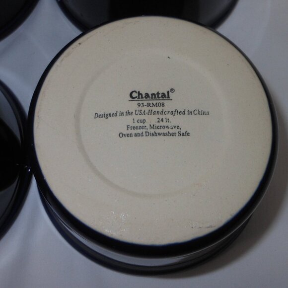 4 ramekin dishes. Chantal 93-RM08 dark blue - Picture 5 of 5